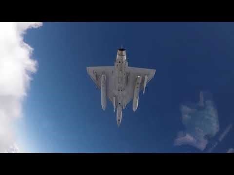 French Mirage 2000 Fighter Jets - Aerial Footage