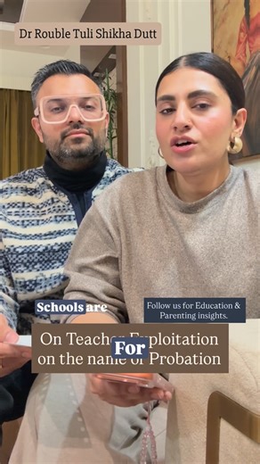 Dr Rouble Tuli Shikha Dutt on Instagram: "Are teachers being evaluated… or replaced? Probation is meant to be a professional assessment period. But when it becomes a cycle of hire-and-fire to avoid benefits, we must pause and ask — who pays the price? PGT. TGT. PRT. These are qualifications — not labels of worth. There is hierarchy in degrees, not in dignity. When teacher stability is compromised, student learning suffers. When probation becomes a loophole, trust erodes. This conversation isn’t