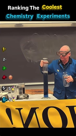 Ranking The Coolest Chemistry Experiments… which one wins? 👇 #chemistry #trending #cool #reaction