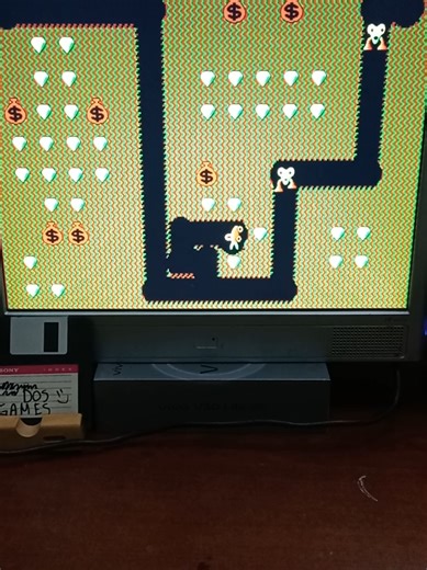 Digger es otro clásico de MS-DOS qué tuvo varios versiones y un remate de finales de milenio, Te toco jugarlo? #retrogaming #fyp #foryou #classicgames