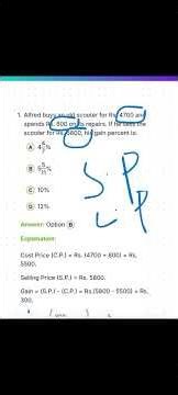 profit and loss basic arithmatic