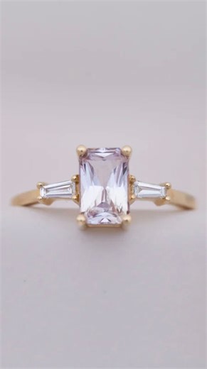 Mineralogy | Loving a classic design with a hint of color? Our icy lavender Marlowe engagement ring could be perfect for you! This one-of-a-kind ring is... | Instagram