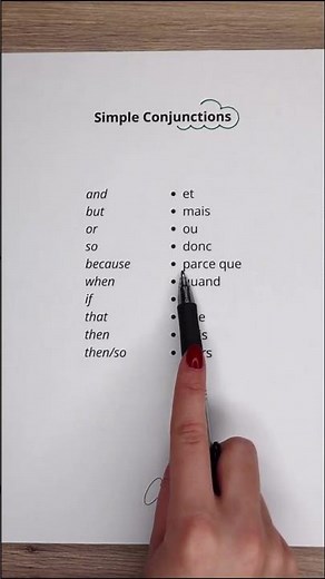 Simple Conjunctions | Learn France With Clémence | #shrots