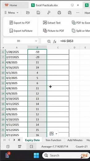 How to Create Expiry Date Alert in MS Excel |#excel #exceltips #exceltricks #excelapp #exceltutorial