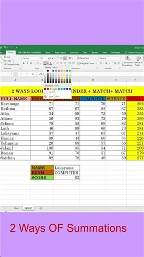 EXCEL TRICK -how to use AutoSum in Two ways formula Use This Instead #excelshorts