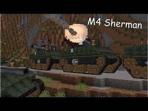 I Built a Working M4 Sherman Tank in Minecraft!