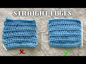 The Secret to Perfectly Straight Crochet Edges (Beginner Friendly)