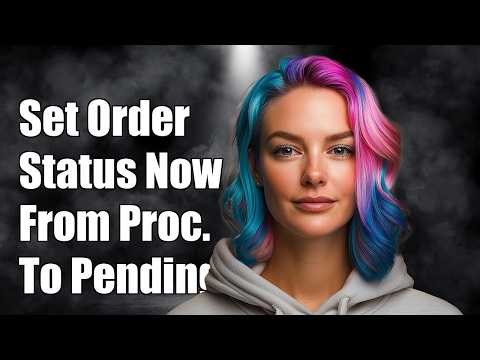 Set WooCommerce order status when order is created from processing to pending