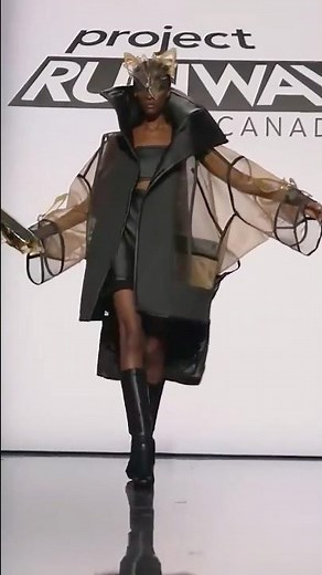 "I’m creating a voluminous coat." ✨🖤 | PROJECT RUNWAY CANADA x CHARLES LU | #projectrunwaycanada