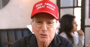 Larry David Finds An 'Amazing' Use For A MAGA Hat In Searing 'Curb' Premiere