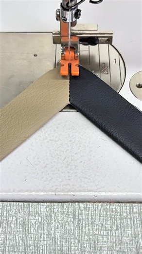 Smart Sewing Technique for Leather Corners #sewing #sewinghacks #diy
