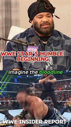 Jacob Fatu Reveals His Humble Life Before WWE & The Bloodline #wwe #wrestling #shorts