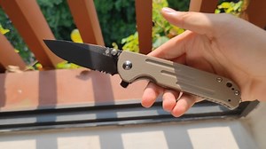 Watch Kizer Justice EDC Knife with Black Blade on Amazon Live