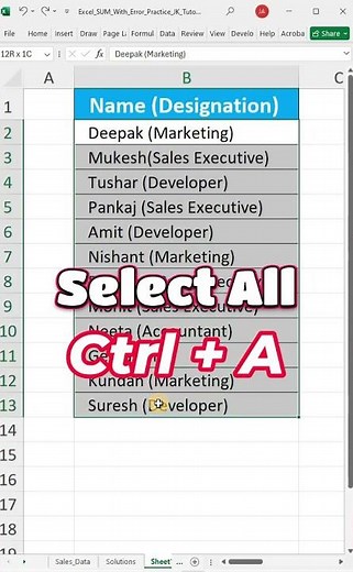 ✔How to Remove Text Inside Brackets in Excel 👍🔥#excel #exceltips #shorts #jktutorials
