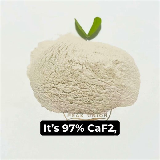 Peak Union Mining's 97% fluorspar powder for HF and AlF3 production#chemical #ceramicfactory