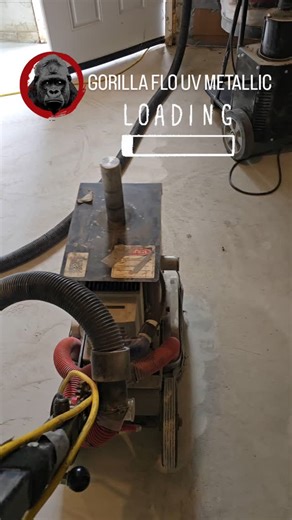 Gorilla Coatings Metallic UV epoxy floor in progress. 10 year in the making to formulate a PREMIUM resin. | New Jersey Decorative Concrete Supply