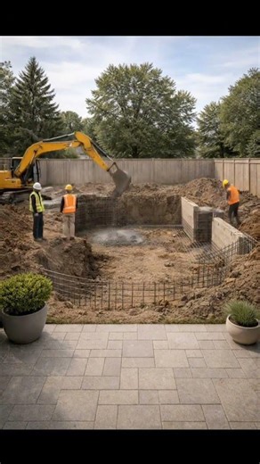 From Grass to Underground Luxury Pool #PoolConstruction