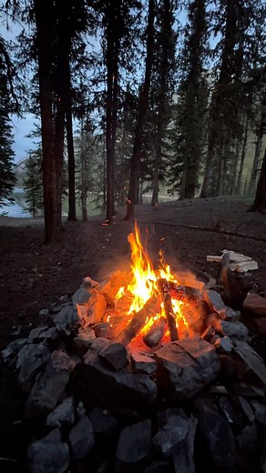 Campfires at the lake #campfire #campfires | Nature Daddy
