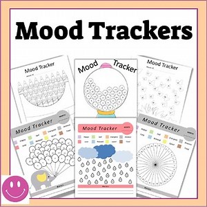 Mood Trackers– 50 Self-Care & Mood Trackers for Emotional Wellness
