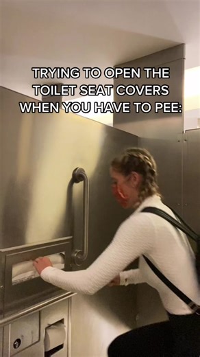 Filmed this at the airport and the pee pee dance was real 😂