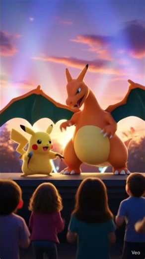 Pikachu & Charizard Singing Concert 🎤 | Pokémon Kids Music Show #cartoon #shorts