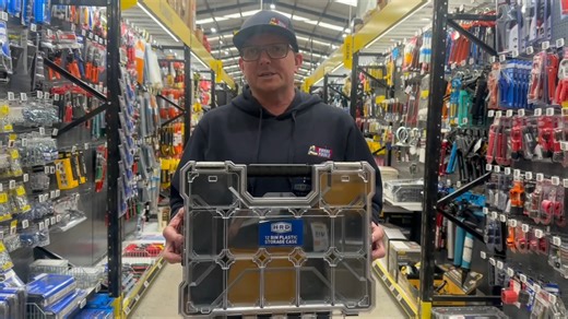 🔧 Total Tools has Father’s Day covered! 🗄️ 𝗛𝗥𝗗 𝟭𝟮 𝗕𝗶𝗻 𝗦𝘁𝗮𝗰𝗸𝗮𝗯𝗹𝗲 𝗢𝗿𝗴𝗮𝗻𝗶𝘀𝗲𝗿 – perfect for any Dad with a messy garage or ute! 💰 ONLY $39.95 – SAVE 36%! 📖 Browse our 28-Page Father’s Day Gift Guide: www.totaltools.com.au #totaltools #welovetools #totallysorted #HRD | Total Tools