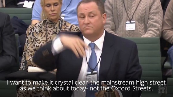 Mike Ashley tells MPs: 'The high street is dead'