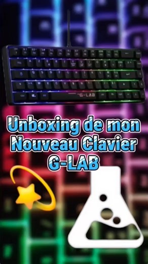 Unboxing clavier G-Lab Keyz Hydrogen 😍💫🎉 #unboxing #fypシ #like #subscribe