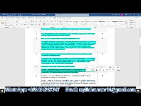 Exp19_Excel_Ch07_ML1_Admissions | Excel Chapter 7 Mid-Level 1 - Admissions Excel Chapter 7
