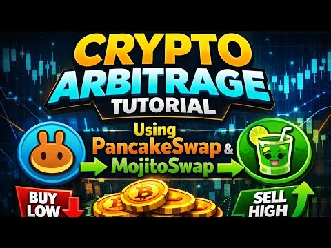 Crypto Arbitrage Tutorial Using PancakeSwap & Mojitoswap #trending