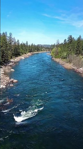 The Spokane River - Centennial Trail State Park - Spokane Valley, Washington