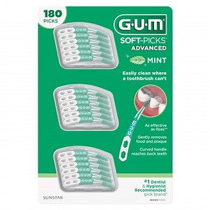 GUM Soft-Picks Advanced Mint, 180-count
