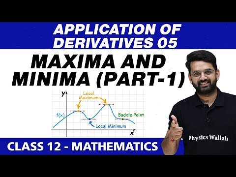 Application of Derivatives 05 : Maxima and Minima (Part 1) | Class 12 NCERT