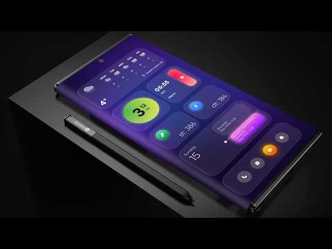 Purple Glass UI Setup | Clean Gradient KWGT (Nova Launcher)
