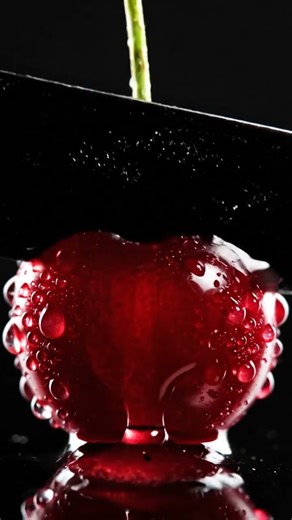 🍒 ASMR Cherry Slice Perfection! Satisfying Sounds!