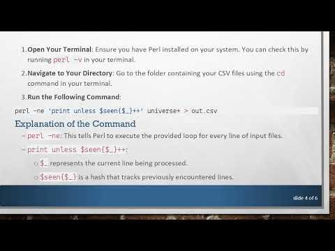 How to Parse Multiple CSV Files with Perl and Extract Unique Results