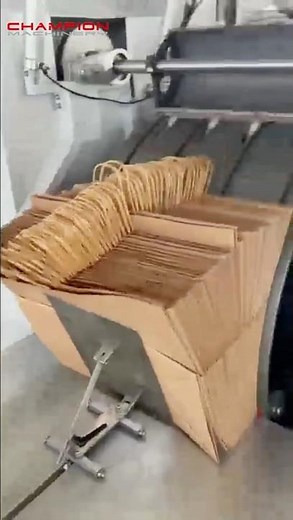 Roll Fed Square Bottom Paper Bag Machine|With Round Handle