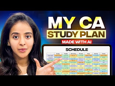 I made a study planner with AI | Watch this to learn HOW! | CA Nandini Agrawal