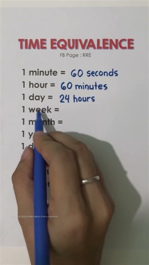 Time Conversion | Time Equivalence #time #mathematics #conversion #maths