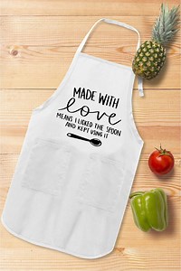 Made With Love Apron, Sarcastic Kitchen Apron, Funny Kitchen Sayings Apron, Apron Gift for Cooking Lover, Baking Apron, Kitchen Quote Apron - Etsy