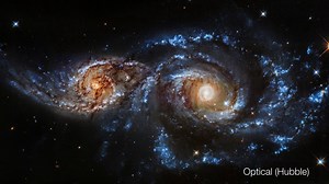 NASA Scientific Visualization Studio | Colliding Galaxies (NGC 2207)