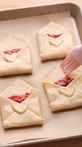Cutest Valentine Treat! ❤️ recipe for these pie crust love notes 👇🏼 #valentinetreats | Hello, Yummy