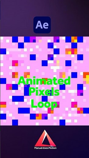 Animated Pixels Loop in After Effects | Tutorial