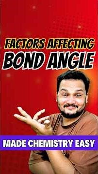Bond Angle Order Trick | Most Important for NEET & JEE | VSEPR Made Simple | LP Effect Explained