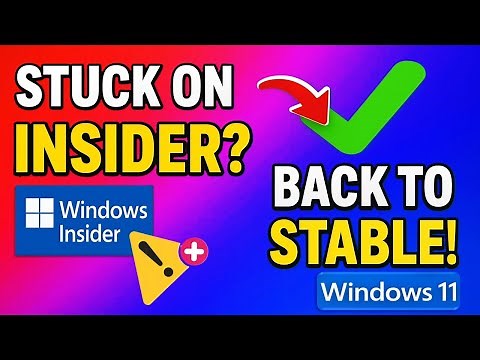 Stuck on Insider Build? How to Completely Leave and Return to Stable Windows 11!