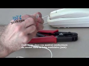 Comment sertir un cable RJ11 et RJ45 | Comment installer une fiche mâle RJ11 et RJ45 | RJ11| RJ45