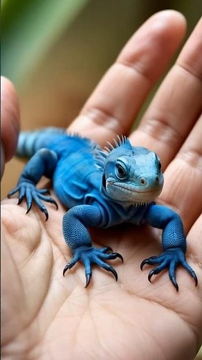 Meet the Rare Blue Iguana
