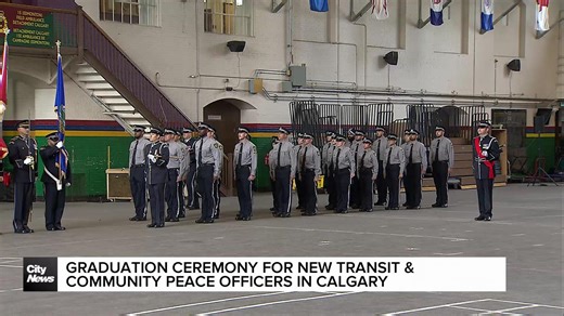 Graduation ceremony for new transit & community peace officers in Calgary