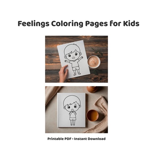 05 Feelings Coloring Pages for Kids | Emotions Coloring Sheets | Social Emotional Learning Printable - Etsy Australia