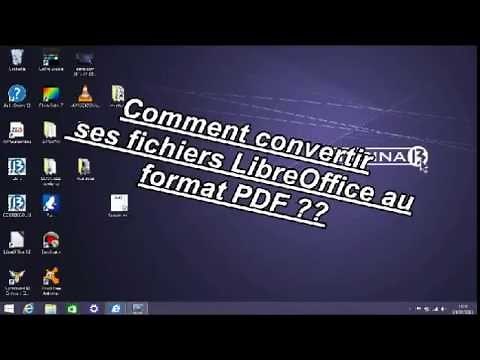 Comment convertir ses fichiers Libre Office au format PDF?|tuto|